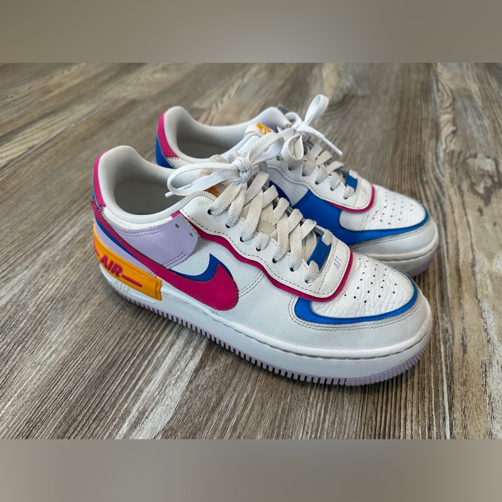 Nike Women's Air Force 1 Low Shadow sneakers, used excellent cond, womens 8.5